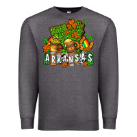 Charcoal Heather St. Patrick's Arkansas Premium Sweatshirt - OliviaCreatesArt