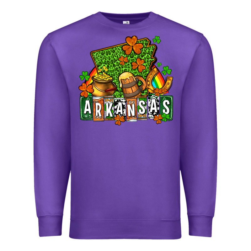 St. Patrick's Arkansas Premium Sweatshirt by OliviaCreatesArt | Teevron