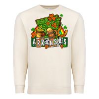 Sandshell St. Patrick's Arkansas Premium Sweatshirt - OliviaCreatesArt