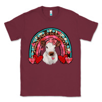 Burgundy valentines heifer rainbow Classic Tee - JahusDesignShop