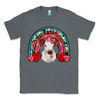 Charcoal Heather valentines heifer rainbow Classic Tee - JahusDesignShop