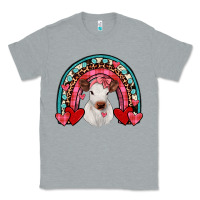 Heather Grey valentines heifer rainbow Classic Tee - JahusDesignShop