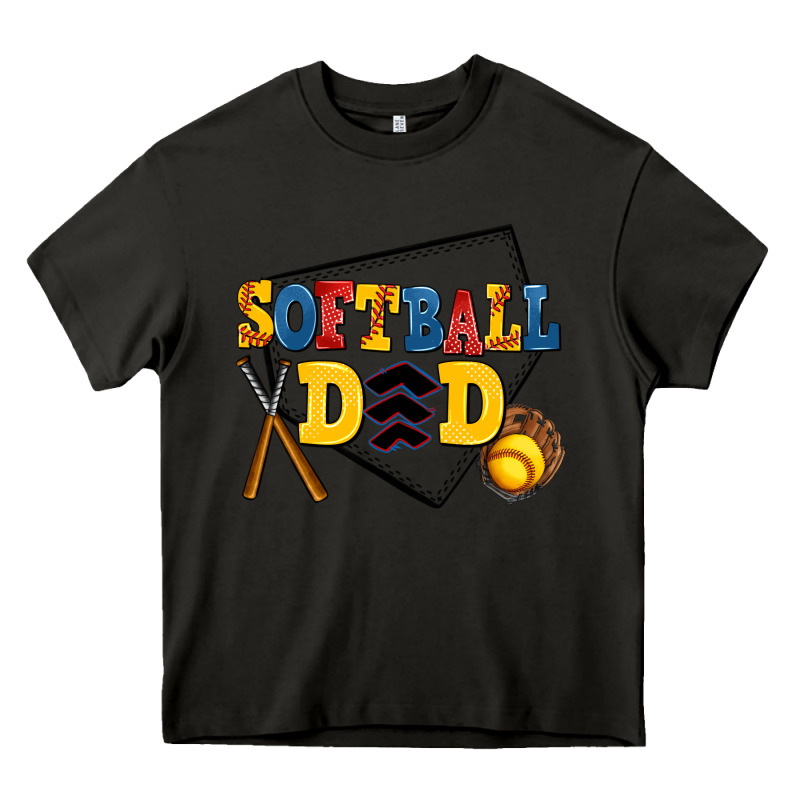 Softball Dad Heavy Core Tee by AdoDesignShop | Teevron