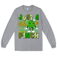 Heather Grey just a little pinch Long Sleeve Tee - Artiststas