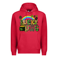 Cardinal Lucky dog St. Patrick's Day Premium Hoodie - CowGirlArtShop