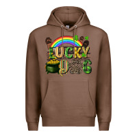 Chestnut Lucky dog St. Patrick's Day Premium Hoodie - CowGirlArtShop