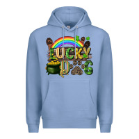 Colony Blue Lucky dog St. Patrick's Day Premium Hoodie - CowGirlArtShop