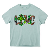 Western St. Patrick's Day Love Cross Heavy Core Tee | Teevron