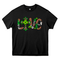 Black Western St. Patrick's Day Love Cross Heavy Core Tee - Artiststas