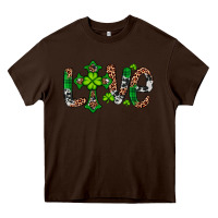 Chocolate Brown Western St. Patrick's Day Love Cross Heavy Core Tee - Artiststas