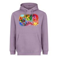 Lavender Au-some mom Autism Heavyweight Hoodie - FaDigitalArtStudio