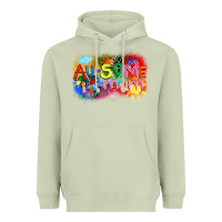 Matcha Au-some mom Autism Heavyweight Hoodie - FaDigitalArtStudio