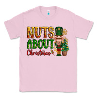 Bubblegum Pink Nuts about Christmas Nutcracker Classic Tee - NancyCooperArtShop