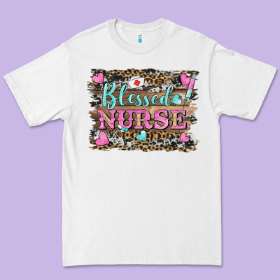 Blessed Nurse Premium Tee Designed By Barkaloodesign