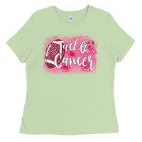 Matcha tackle cancer football leopard Ladies Tee - AdoDesignShop