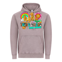 Vintage Zinc hello third grade Vintage Hoodie - NancyCooperArtShop