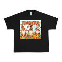 Black thankful gnome Urban Heavy Tee - MaliasSmallBusiness