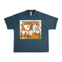 Midnight Navy thankful gnome Urban Heavy Tee - MaliasSmallBusiness