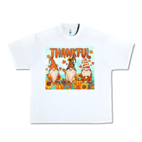White thankful gnome Urban Heavy Tee - MaliasSmallBusiness