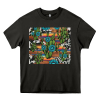 Asphalt cactus gemstone Heavy Core Tee - AdoDesignShop