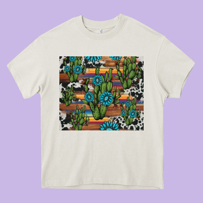 Cactus Gemstone Heavy Core Tee Designed By Adodesignshop