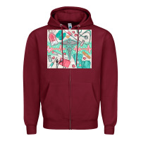 Burgundy nurse medical equipment Zipper Hoodie - TumblerDesignByShophia