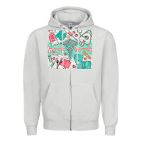 Dove Grey nurse medical equipment Zipper Hoodie - TumblerDesignByShophia
