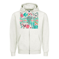 Oatmeal Heather nurse medical equipment Zipper Hoodie - TumblerDesignByShophia
