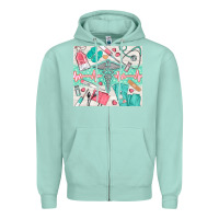 Seafoam nurse medical equipment Zipper Hoodie - TumblerDesignByShophia