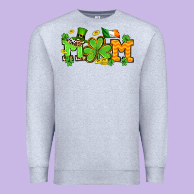 St. Patrick's Day Mom Premium Sweatshirt Designed By Oliviacreatesart