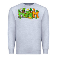 Heather Grey St. Patrick's Day mom Premium Sweatshirt - OliviaCreatesArt