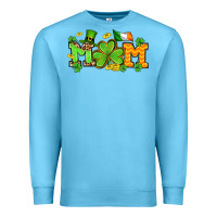 Ocean Blue St. Patrick's Day mom Premium Sweatshirt - OliviaCreatesArt