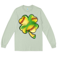 Matcha st. patrick's day clover softball Long Sleeve Tee - Artiststas