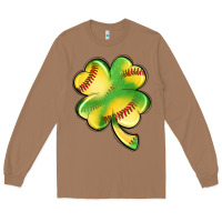 Toasted Coconut st. patrick's day clover softball Long Sleeve Tee - Artiststas
