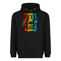 Black free dad hugs Heavyweight Hoodie - OliviaCreatesArt