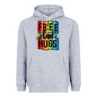Heather Grey free dad hugs Heavyweight Hoodie - OliviaCreatesArt