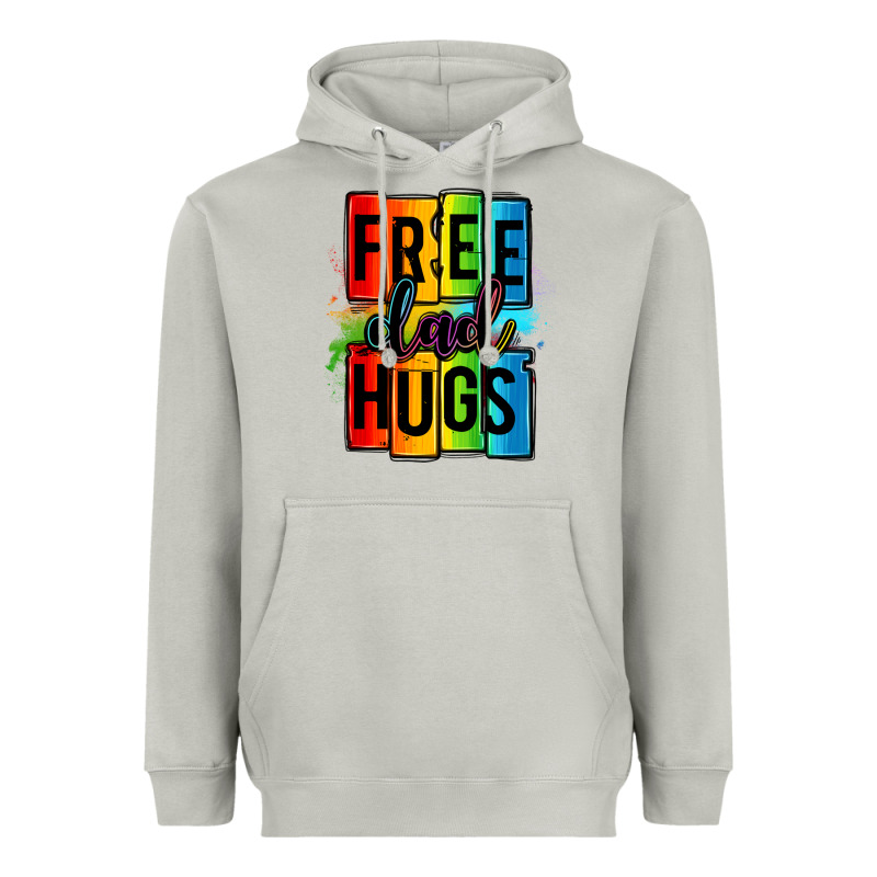 Free Dad Hugs Heavyweight Hoodie by OliviaCreatesArt | Teevron