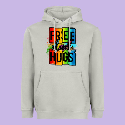 Free Dad Hugs Heavyweight Hoodie Designed By Oliviacreatesart