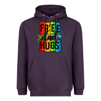 Plum free dad hugs Heavyweight Hoodie - OliviaCreatesArt