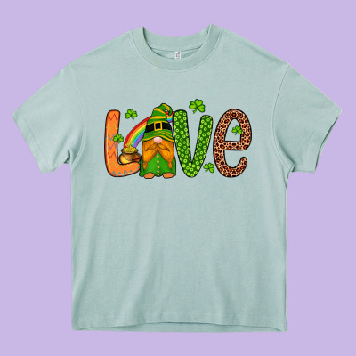 Love Gnome Heavy Core Tee Designed By Artiststas