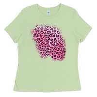 Matcha pink leopard patch Ladies Tee - AdoDesignShop