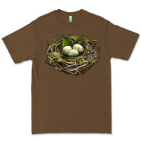 Cacao Bird Nest With Eggs Premium Tee - LillyAllenDesigns