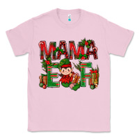 Bubblegum Pink Mama Elf with Gift Christmas Classic Tee - NancyCooperArtShop