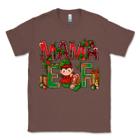 Chestnut Mama Elf with Gift Christmas Classic Tee - NancyCooperArtShop
