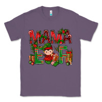 Lavender Mama Elf with Gift Christmas Classic Tee - NancyCooperArtShop