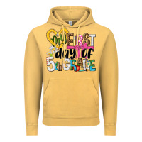 Vintage Mustard my first day of 5th grade Vintage Hoodie - NancyCooperArtShop