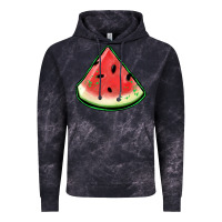 Cloud Black watermelon sliece Vintage Hoodie - Jasminsmagicworld