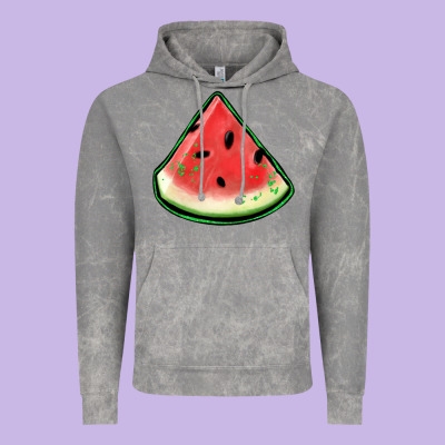 Watermelon Sliece Vintage Hoodie Designed By Jasminsmagicworld