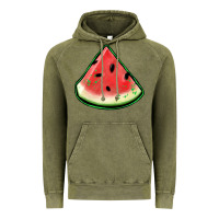 Vintage Olive watermelon sliece Vintage Hoodie - Jasminsmagicworld