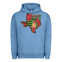 Pigment Pebble Blue sweet summer time texas Urban Hoodie - CowhideDigitalArt
